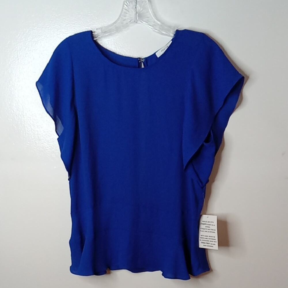 NWT Maette Medium Elegant Blue Women's Top